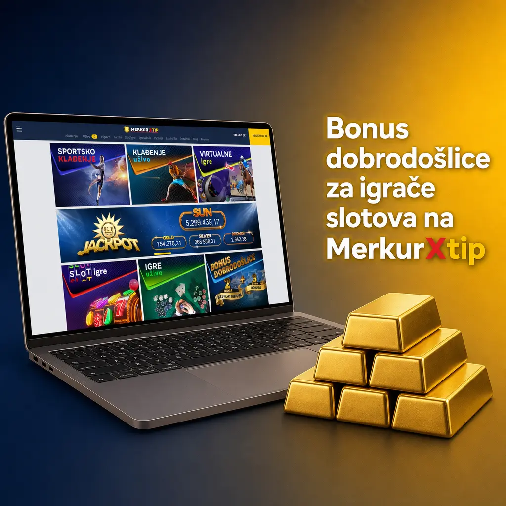 Bonus dobrodošlice za nove igrače slotova na MerkurXtip - 100% do 20.000 RSD uz automatsku aktivaciju nakon uplate