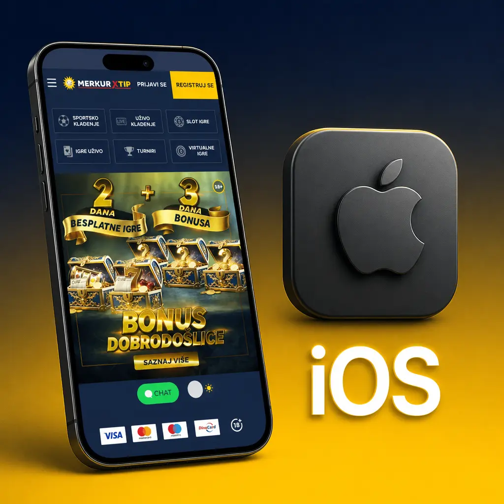 iOS aplikacija u razvoju za Apple uređaje - koristite mobilnu verziju sajta u Safari pregledaču za kladionicu i kazino igre