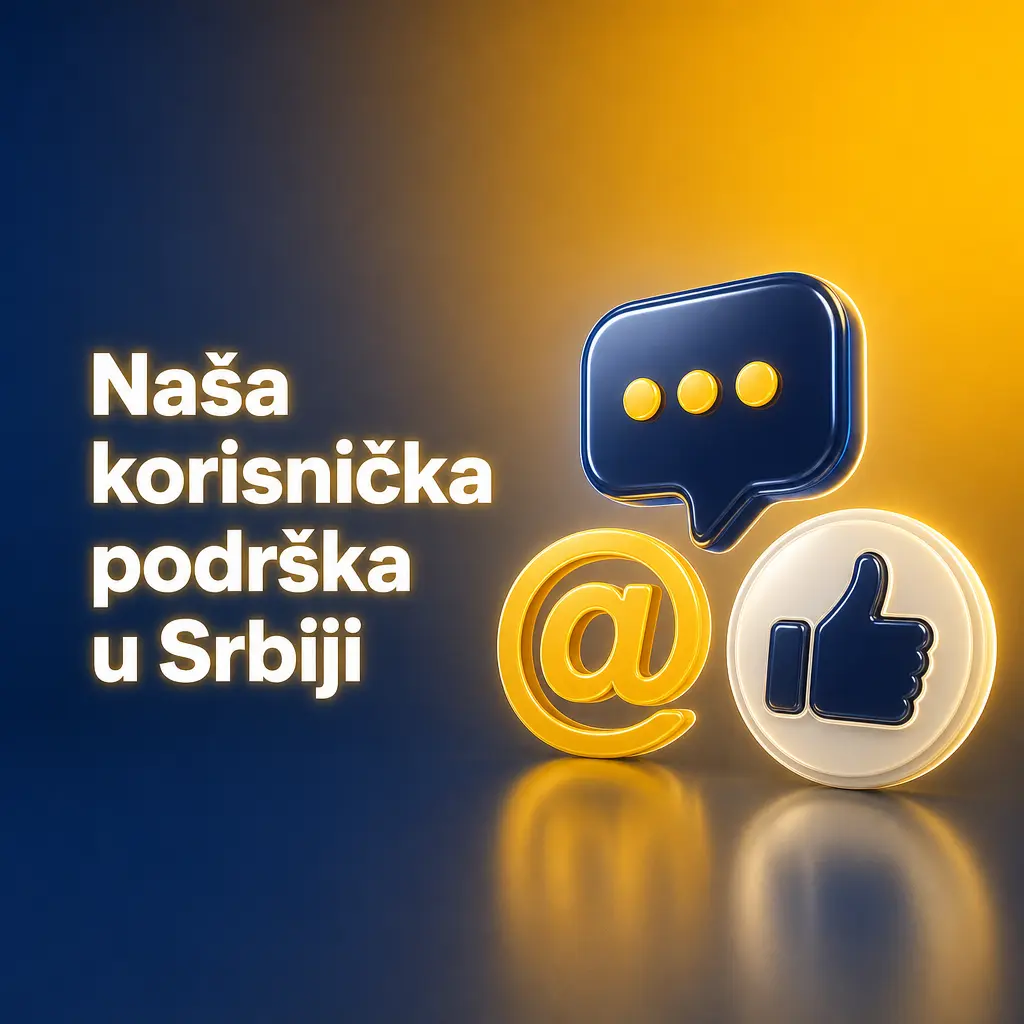 Korisnička podrška u Srbiji dostupna 24/7 putem live chata, telefona, email-a i Vibera za sve upite