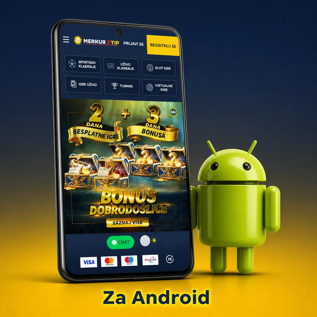 MerkurXtip Android aplikacija za klađenje - preuzimanje i instalacija APK fajla na telefon