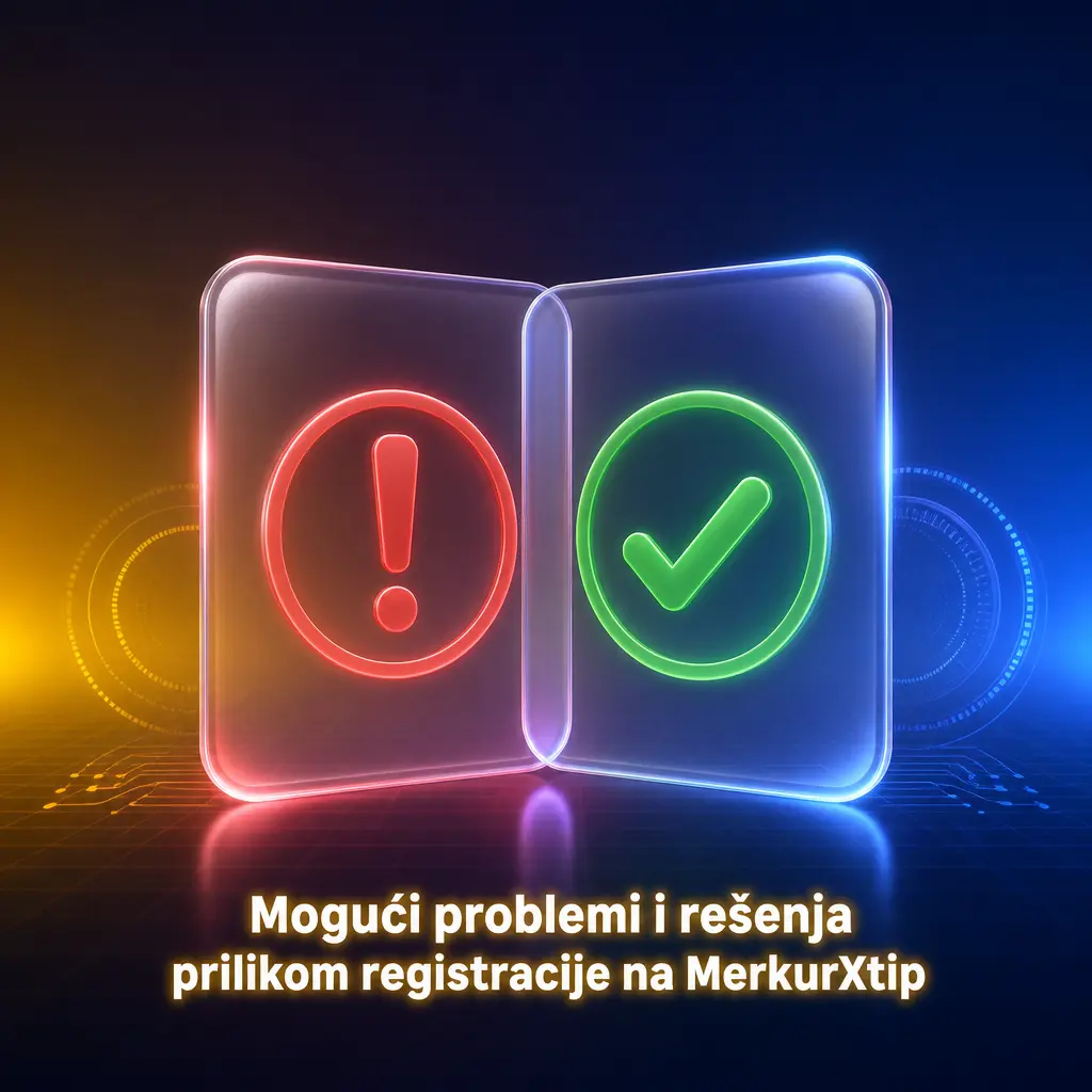 Rešavanje čestih problema pri registraciji na MerkurXtip: SMS kod, email potvrda, JMBG, lozinka i adresa