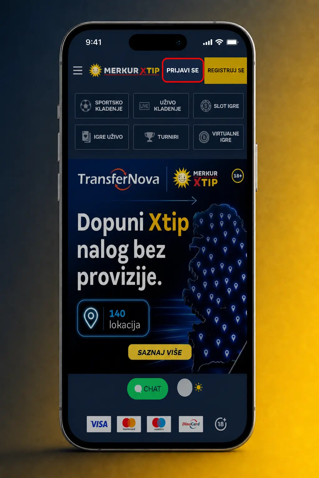 Brza i sigurna prijava na MerkurXtip nalog putem telefona ili računara, uz SSL zaštitu i dvofaktorsku autentifikaciju