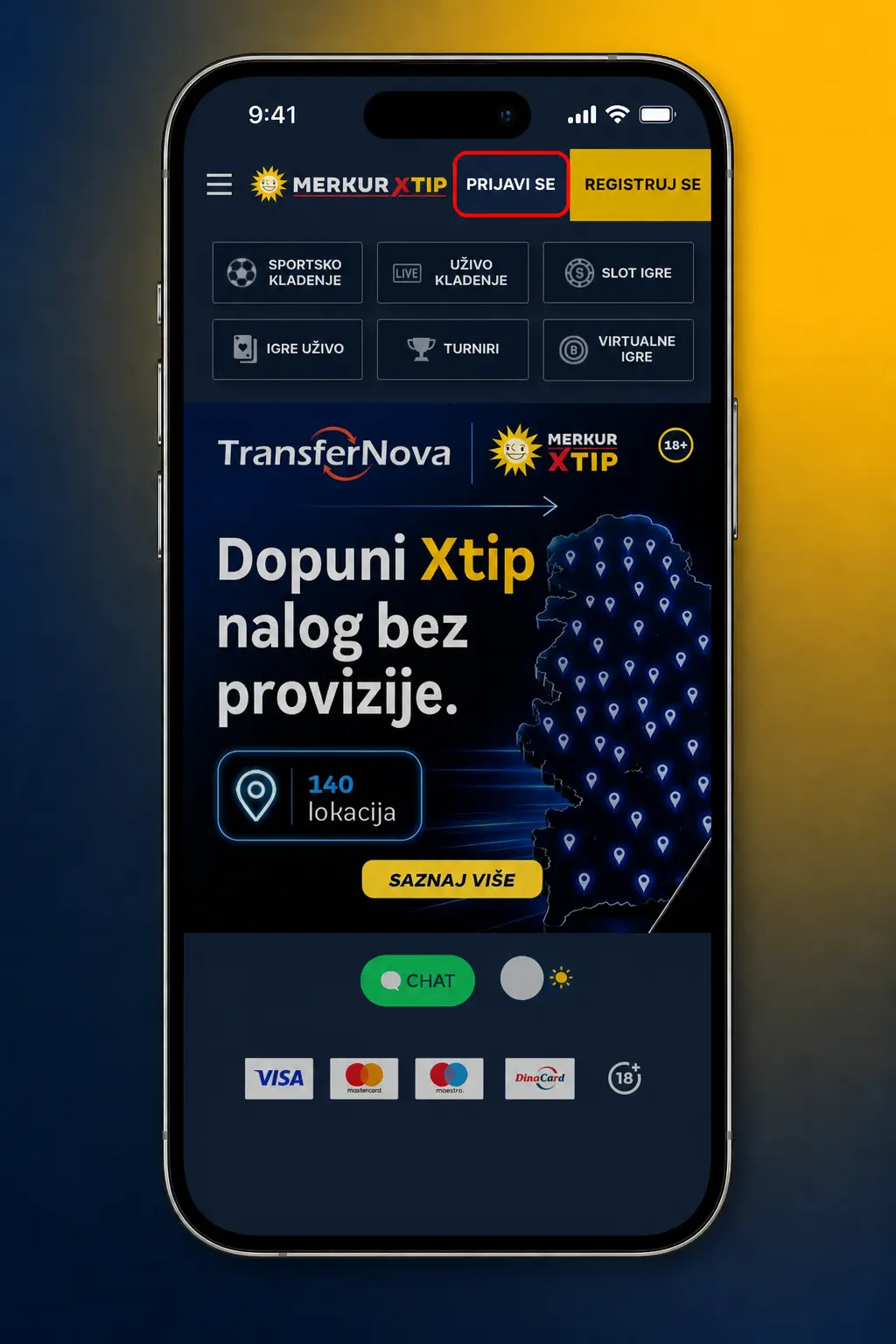 Prikaz procesa prijavljivanja na MerkurXtip nalog sa unosom korisničkog imena, lozinke i dvofaktorske autentifikacije